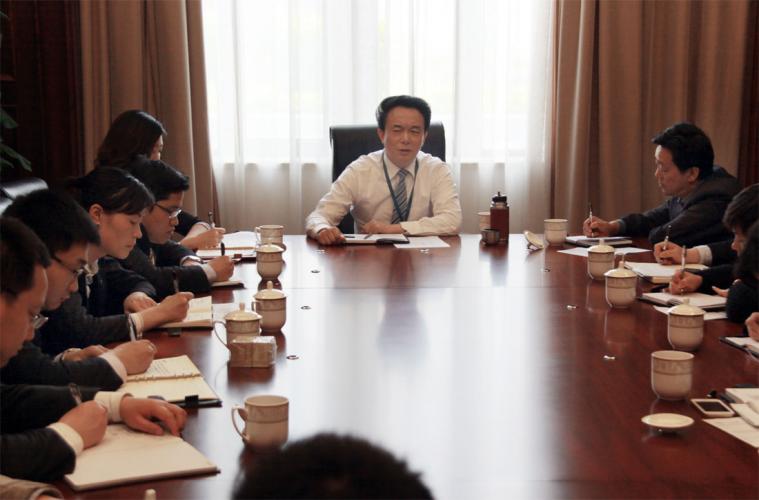 2014年4月29日集團(tuán)舉行新提拔、調(diào)整及新進(jìn)集團(tuán)青年干部座談會
